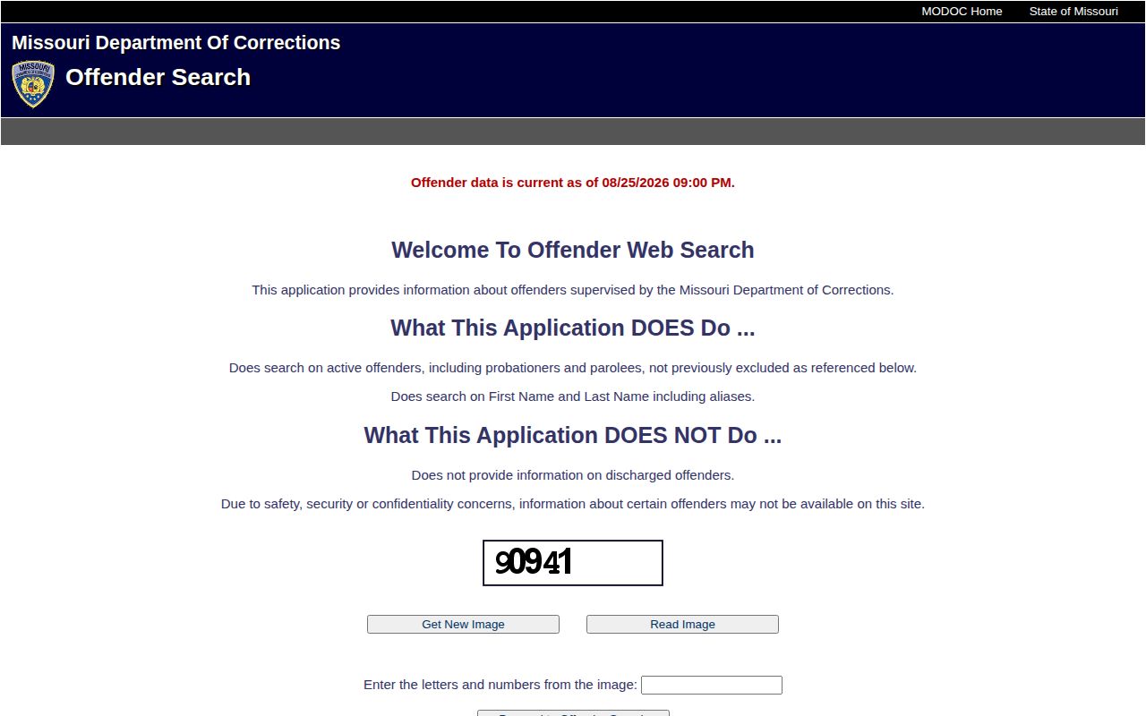 Gasconade County Missouri DOC offender record search